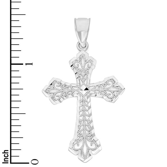 925 Sterling Silver Cross Pendant - Spiritual Gift for Men and Women - Picture 4 of 5